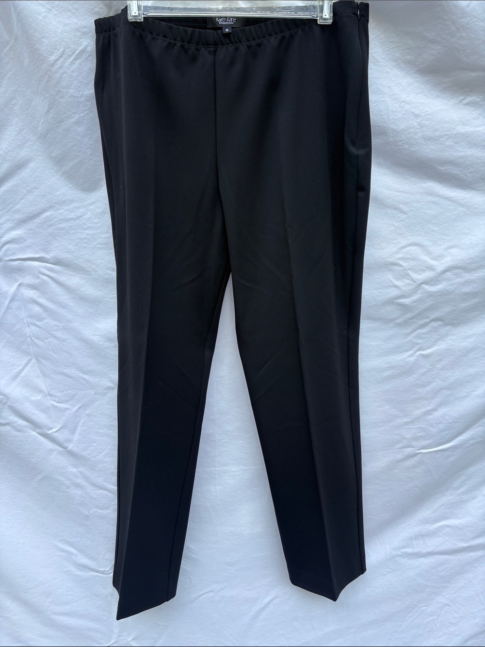 Karen Kane Black Straight-Leg Dress Pants